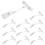 Flexible Rotatable Price Clips Clear Plastic For Retail 10pcs 7