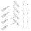 Flexible Rotatable Price Clips Clear Plastic For Retail 10pcs 1