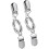 2pcs Cardigan Clips Rectangular Alloy For Clothing 9