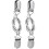 2pcs Cardigan Clips Rectangular Alloy For Clothing 1