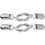 2pcs Cardigan Clips Rectangular Alloy For Clothing 5