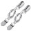 2pcs Cardigan Clips Rectangular Alloy For Clothing 7