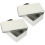2pcs Silver Cookie Tin Tinplate Storage Boxes For General Users 6