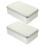 2pcs Silver Cookie Tin Tinplate Storage Boxes For General Users 1