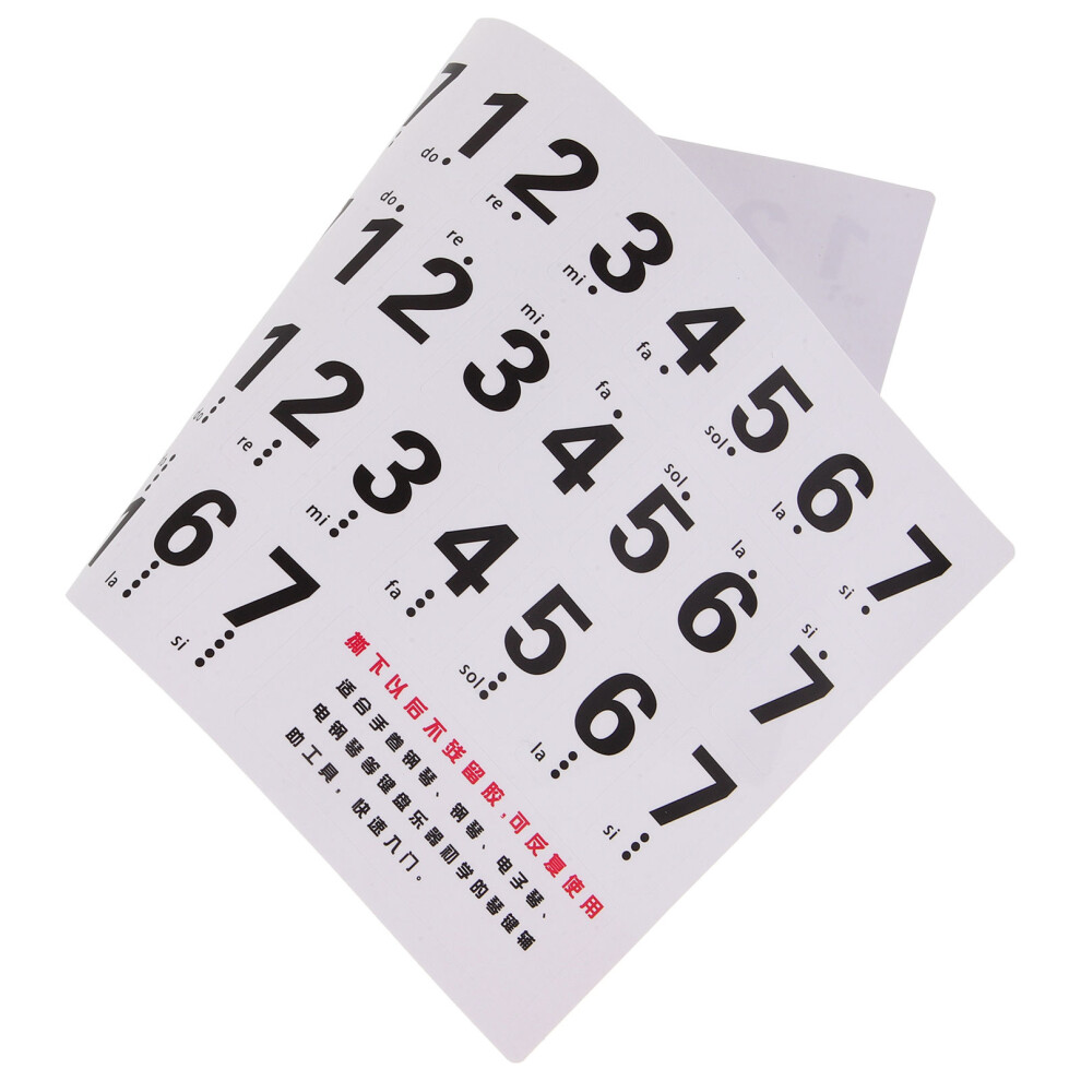 88 Full-Size Piano Key Label Note Letters Labels Keyboard Sticker 3171599047626