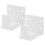 2pcs Shutter Bracket Blinds Metal Blind Brackets Iron White 9