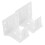 2pcs Shutter Bracket Blinds Metal Blind Brackets Iron White 1