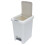 Raindrops Small Trash Can Garbage Bucket Plastic Gray-White 1pack 8