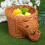 Elephant Shape Wicker Vegetable Storage Basket 4