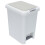Raindrops Small Trash Can Garbage Bucket Plastic Gray-White 1pack 5