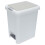 Raindrops Small Trash Can Garbage Bucket Plastic Gray-White 1pack 3