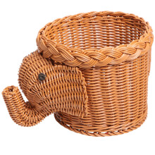 Elephant Shape Wicker Vegetable Storage Basket