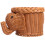 Elephant Shape Wicker Vegetable Storage Basket 3