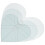 3 Pcs Patchwork Ruler Heart Stencil Large Stencils Tools Grey 8