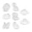 8 Pcs Biscuit Mold Dinosaur Mould Cookie Press Shape Plunger Diy 9