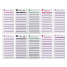 Raindrops 60 Sheets Kit Machine Budget Tracking Card Office