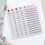 Raindrops  60 Sheets Kit Machine Budget Tracking Card Office 7