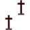 2 Pcs Wall Cross Bible Verses Decor Unique Ornament Religious 3