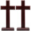 2 Pcs Wall Cross Bible Verses Decor Unique Ornament Religious 2