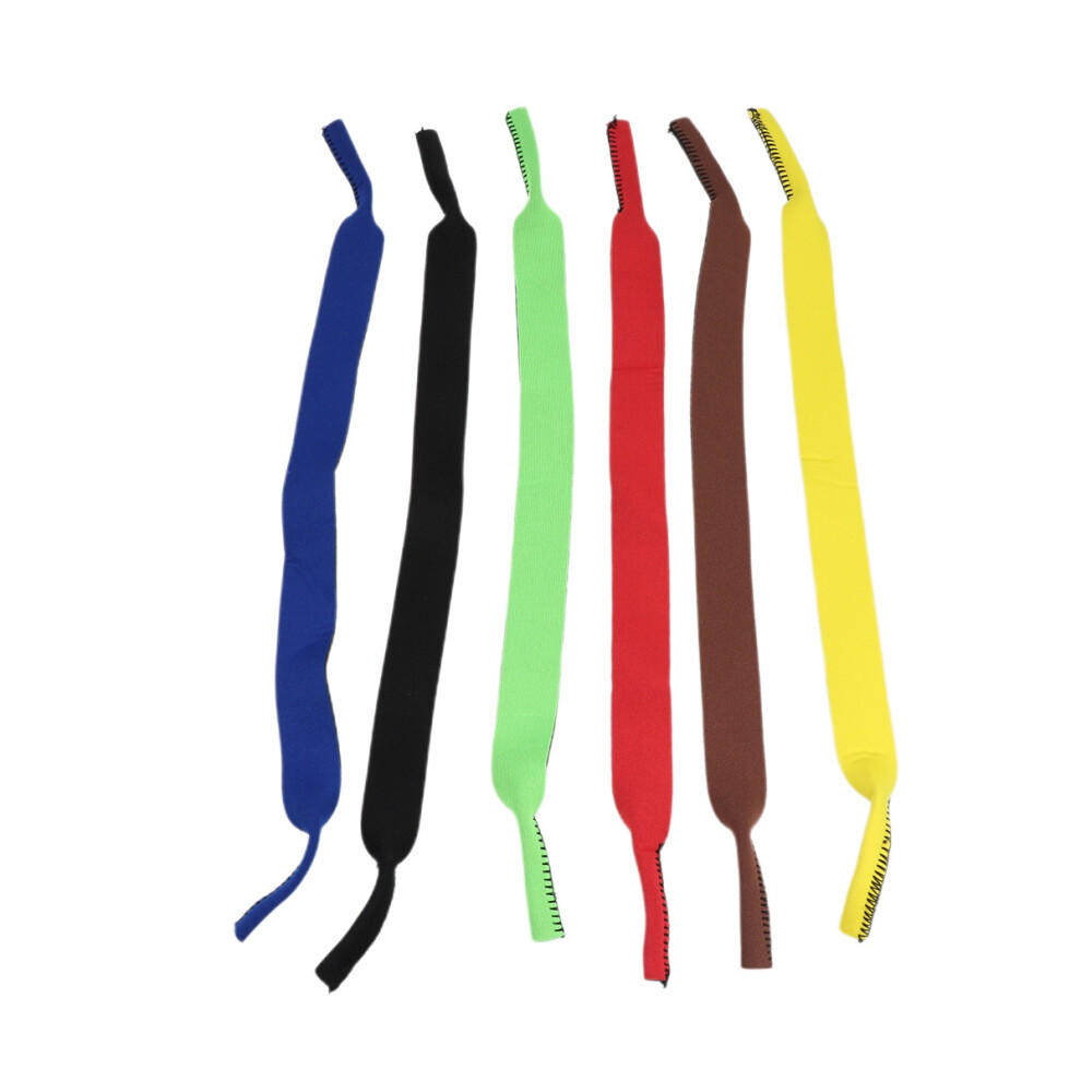 Iplusmile Yellow 6Pcs Sports Glasses Strap Sbr Eyeglass Cord For Women