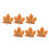 6pcs Maple Leaf Embroidery Applique Fabric Patches For Diy Sewing 1