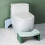 Bathroom Stool Green 1pc 15.72x9.82x6.68in 5
