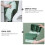 Bathroom Stool Green 1pc 15.72x9.82x6.68in 6