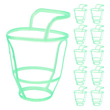 20pcs Hospital Saline Bottle Holder Net Plastic Covers
