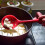 Silicone Slotted Strainer Skimmer Long Handle Red 1pcs 10