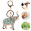 2 Keychain Attractive Attention-Grabbing Miss 8