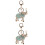 2 Keychain Attractive Attention-Grabbing Miss 5