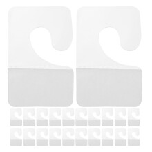 100St Duidelijke Pet Plastic Ophangtabs Met Zelfklevende Labels