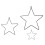 3 Pcs Star Wreath Frame Wire Pentagram Iron Circle Child 7