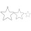 3 Pcs Star Wreath Frame Wire Pentagram Iron Circle Child 1