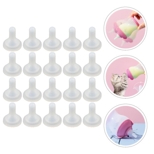 20pcs Newborn Kittens Cat Pacifiers For Kittens Monkey Pets Feeding 2