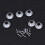 2 Sets Guitar Tuner Washers Screws Replacement Parts Adapter Bushing 3