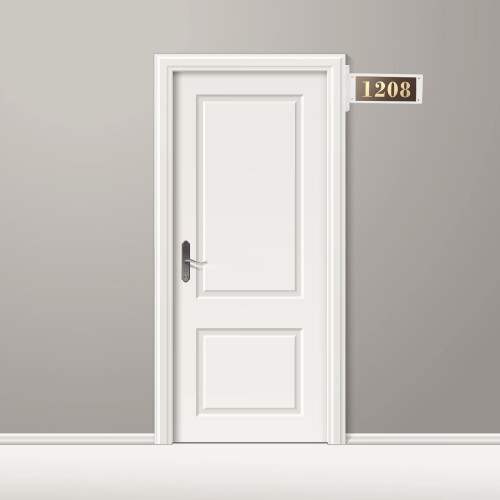 Acrylic Office Tools Office Door Sign Transparent 1set 2