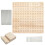 Raindrops Crochet Squaring Boards Khaki Stainless Steel 1 Set 4