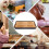 Kitchen Draining Tray Japanese Style Bamboo Tray Black 1set 8