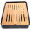 Kitchen Draining Tray Japanese Style Bamboo Tray Black 1set 9