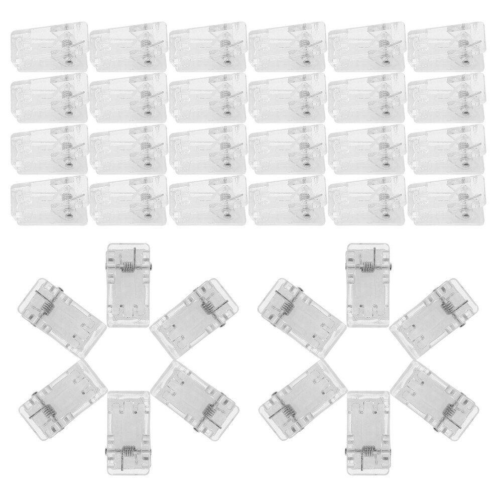 50pcs Transparent Spring Clips Wall Tapestry Clips Plastic Hanging-image-OPC-PK8V68R-NEW