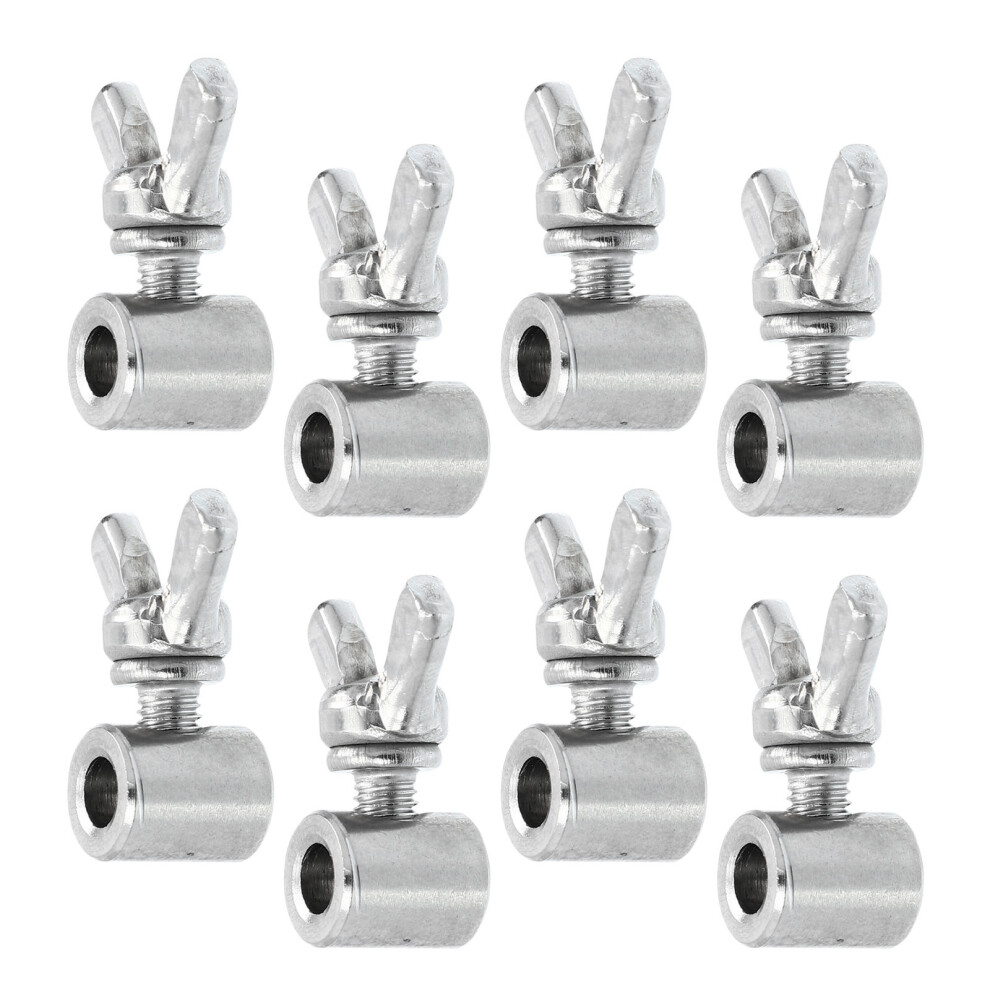 8 Pcs Wire Rope Butterfly Buckle Sturdy Clip Butterflies 3171599067402