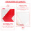 1 Pc High Visibility Reflective Safety Sticker Red For Drivers 7