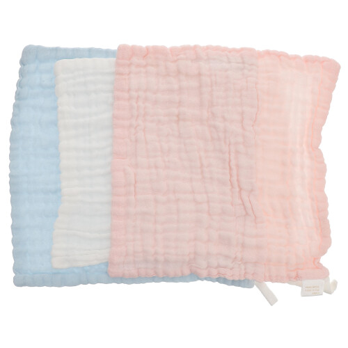 Muslin Burping Cloths Towel White 3pcs