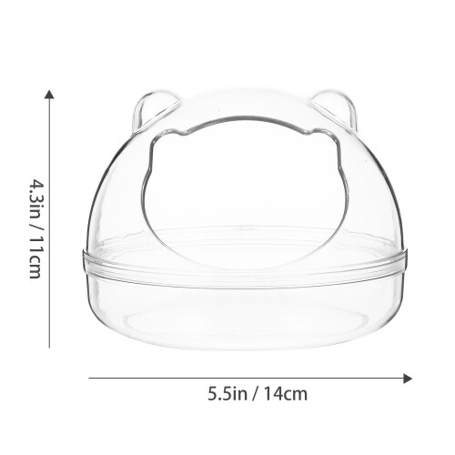 Hamster Portable Box Hamster Sand Bath Bowl Compact Design 1set 1