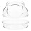 Hamster Portable Box Hamster Sand Bath Bowl Compact Design 1set 1