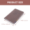 Portable Academic Planner Paper Brown 1set Rectangle Shape 9