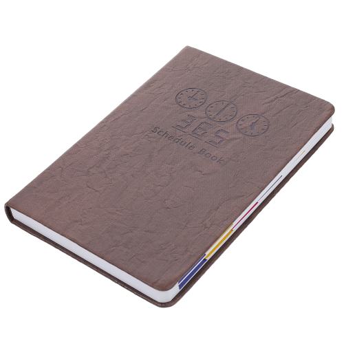 Portable Academic Planner Paper Brown 1set Rectangle Shape