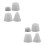2Sets Witte Siliconen Fluitkap Bescherming Voor Fluit En Ocarina 11
