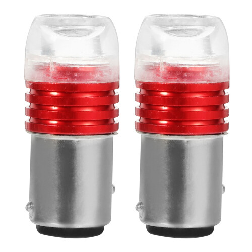 2 Pcs Motorcycle Brake Light Headlight Motorcycles Bulb Red
